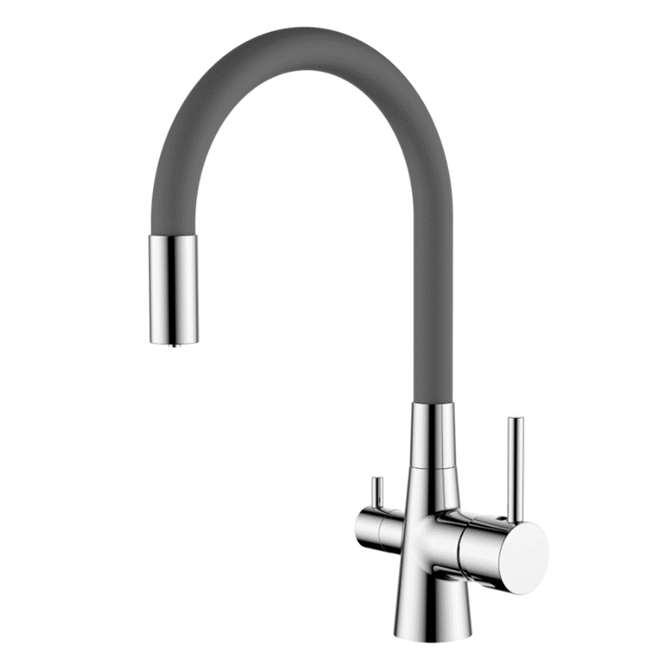 Смеситель для кухни с гибким изливом Ledeme L4955-9