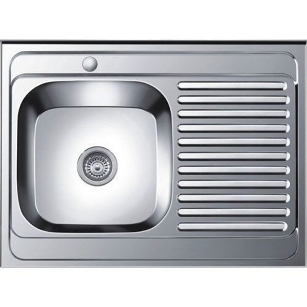 Мойка из нержавеющей стали накладная 60x80 см Ledeme L68060-6L