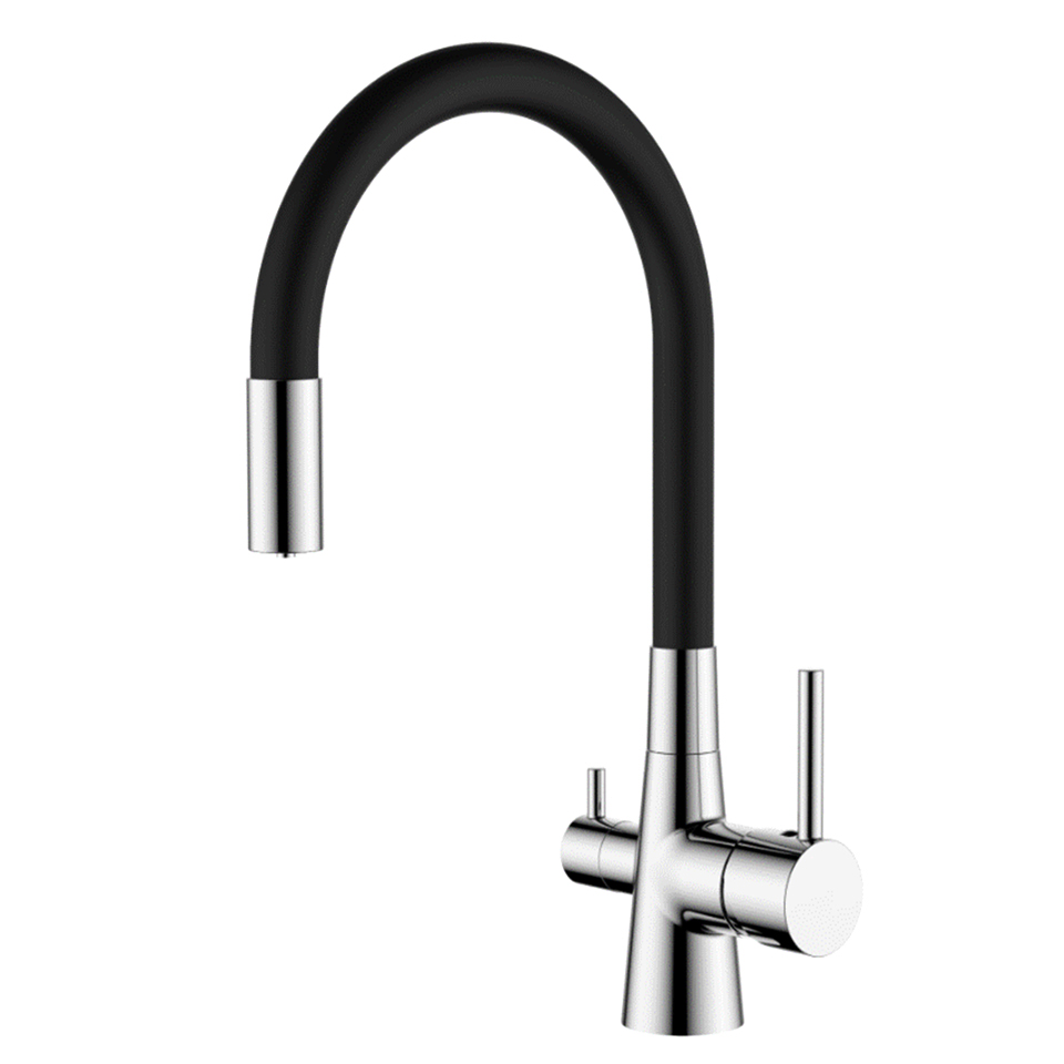 Смеситель для кухни с гибким изливом Ledeme L4955-2