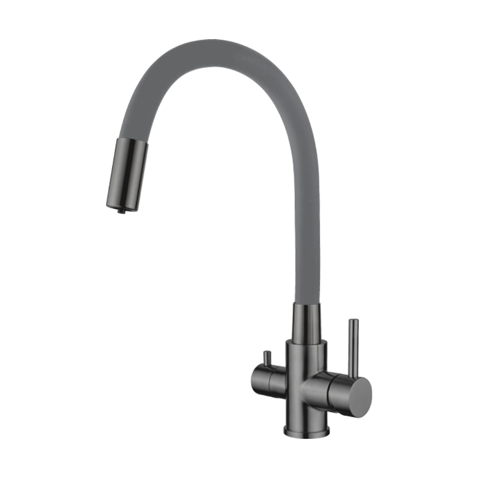 Смеситель для кухни с гибким изливом Ledeme L74255D-12