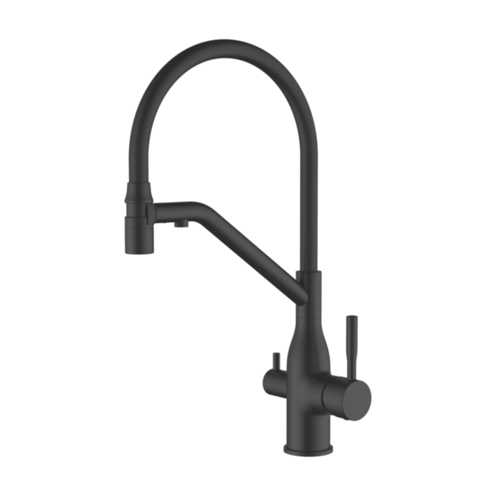 Смеситель для кухни с гибким изливом Ledeme L4797B-2