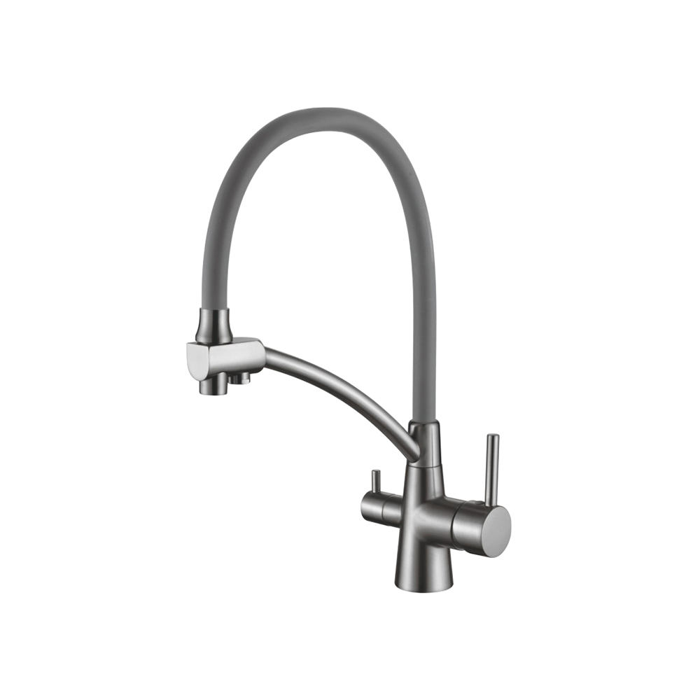 Смеситель для кухни с гибким изливом Ledeme L4855D-12