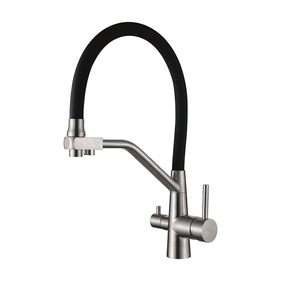 Смеситель для кухни с гибким изливом Ledeme L74855-2