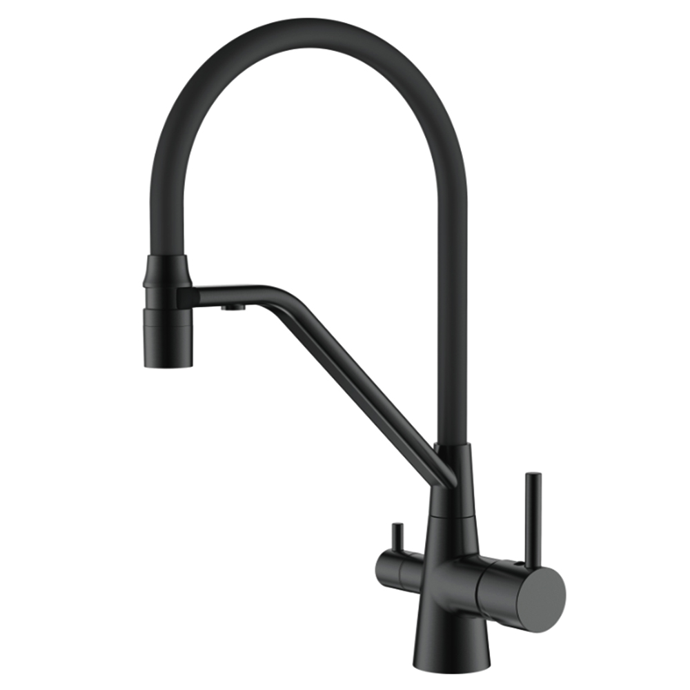 Смеситель для кухни с гибким изливом Ledeme L4897B-2