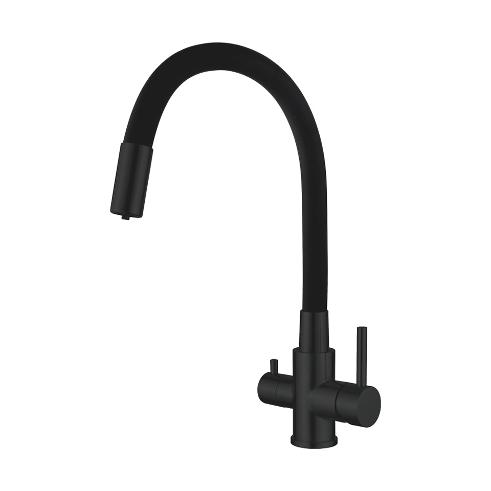 Смеситель для кухни с гибким изливом Ledeme L74255B-2