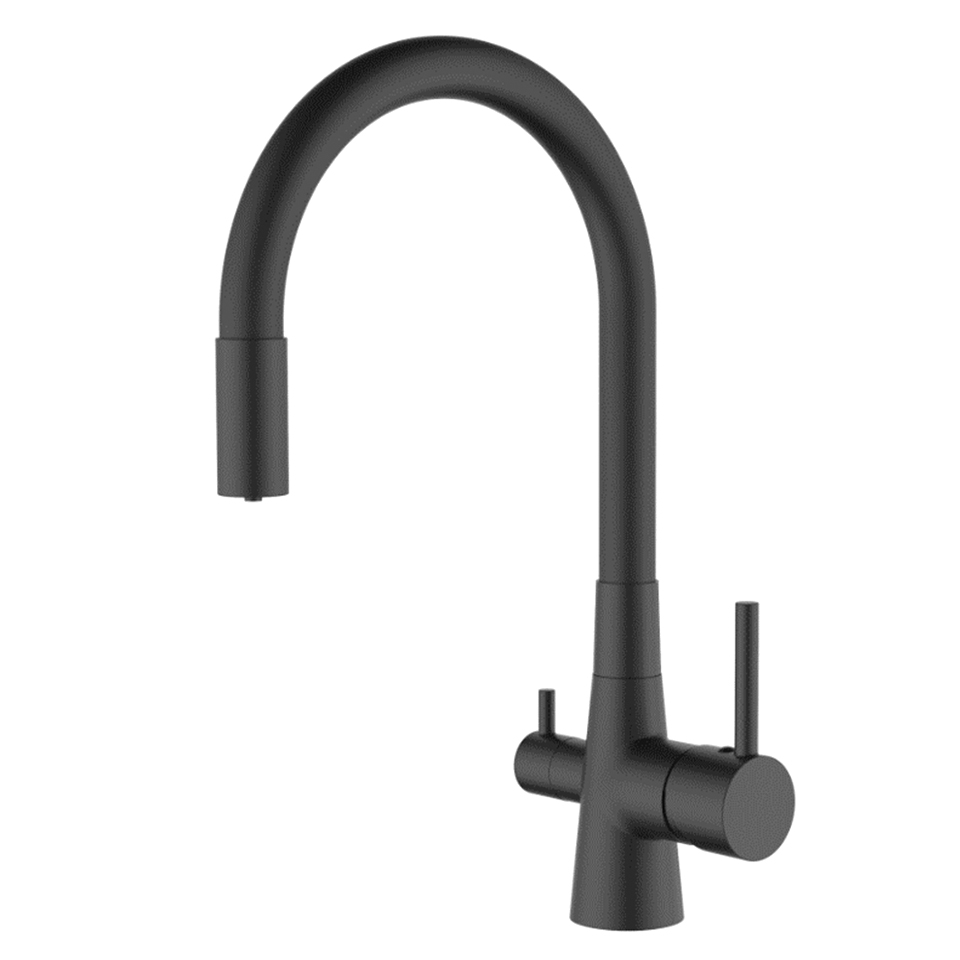 Смеситель для кухни с гибким изливом Ledeme L4955B-2