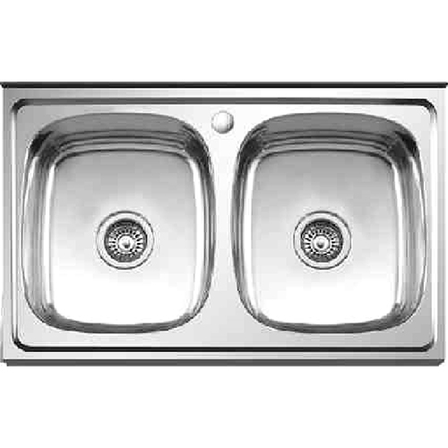 Мойка из нержавеющей стали накладная 60x80 см Ledeme L98060B-6