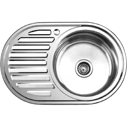 Мойка из нержавеющей стали врезная 50x77 см Ledeme L87750-6R