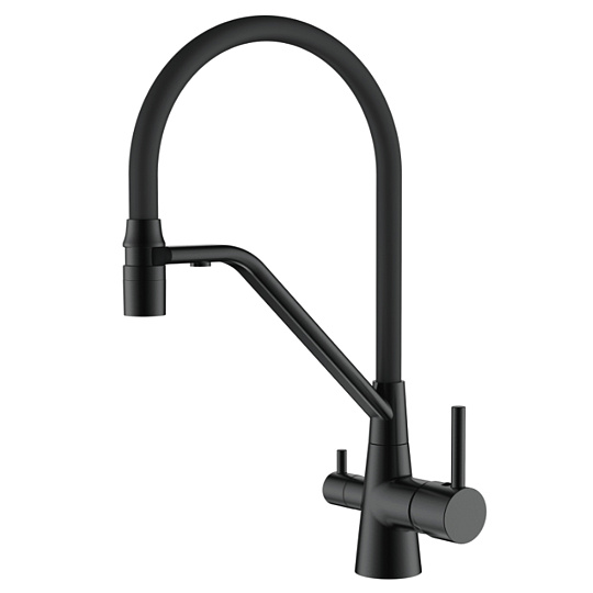 Смеситель для кухни с гибким изливом Ledeme L4897B-2
