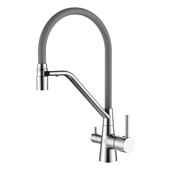 Смеситель для кухни с гибким изливом Ledeme L4897A-9