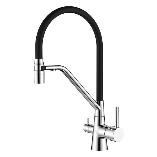Смеситель для кухни с гибким изливом Ledeme L4897-2